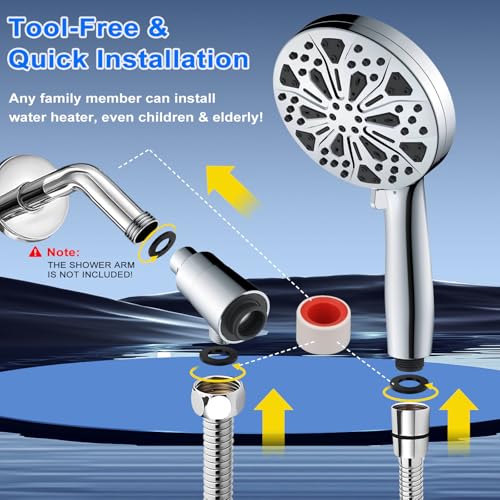Handheld Shower Head Filter with Magnetic 10