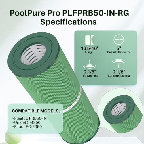 PRB50 IN Antimicrobial Hot Tub Filter Replaces Unicel C