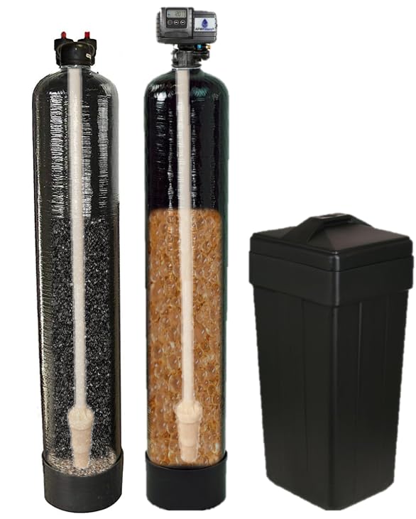 5600sxt Whole House Water Softener Plus Upflow Carbon Filtration System