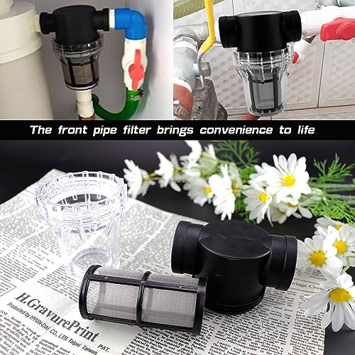 Water Pump Strainer Inline Mesh Strainer 1 inch Garden Hose Sediment Filter High Pipeline Filter for RV