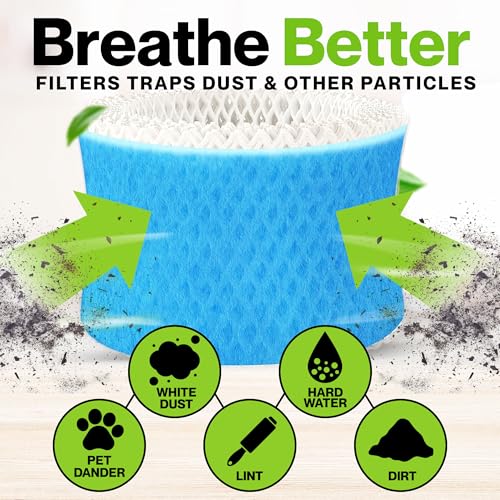 4 Pack of Premium Humidifier Filters Compatible with Honeywell Humidifier Filters HAC (4 Count)