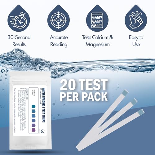 Water Hardness Test Strips (20 Test Strips)