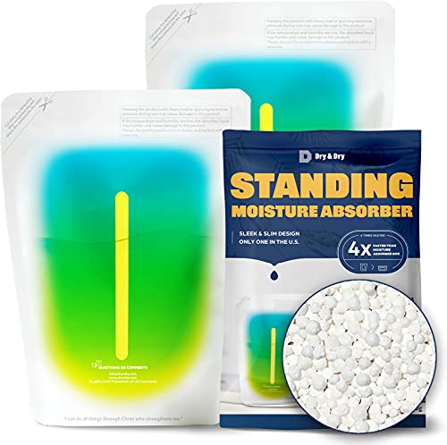 2 Packs Standing Moisture Absorbers to Control Excess Moisture for Basement