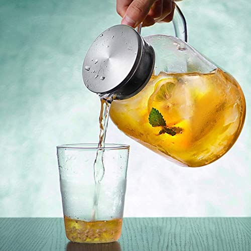 68oz Glass Pitcher with Lid and Handle