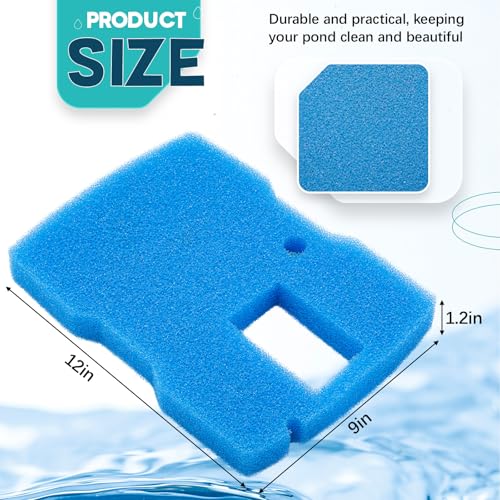 2 Pcs Replacement Pond Filter Pad Sponge Filter Media Pad for All in One Pond CUF