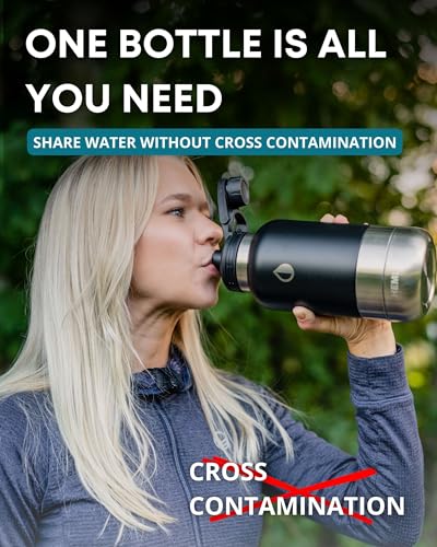 32 oz. Portable Dog Water Bottle and Bowl for Walking
