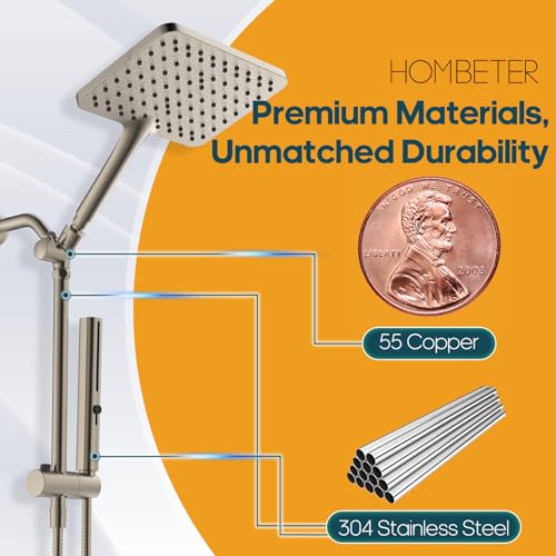 High Pressure Rain Shower Head with Handheld