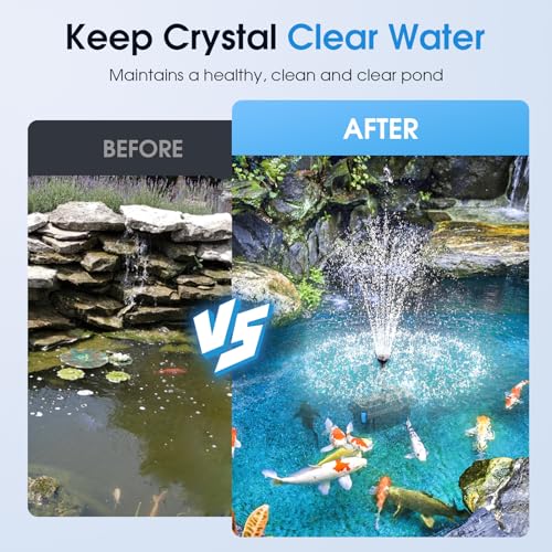 Pond Filter with Pump Fountain Kits