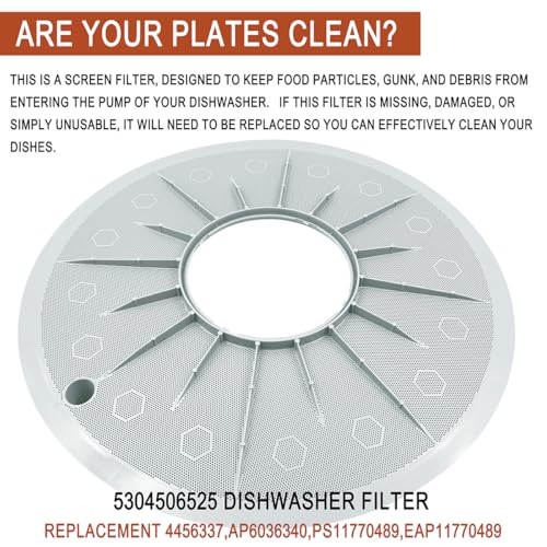 5304506525 Dishwasher Filter Replacement for Frigidaire Dishwasher Parts