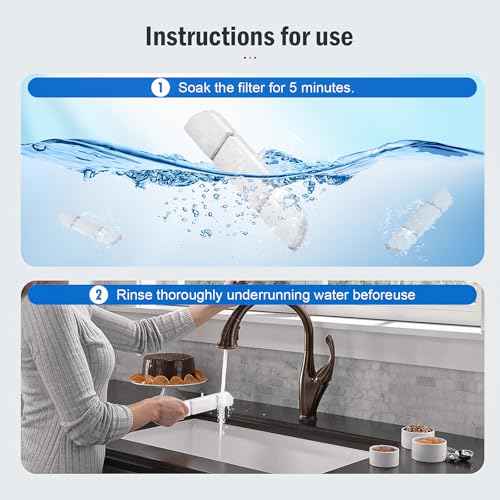16 Packs Replacement Filters for DownyPaws Battery Operated Cat Water Fountain DPWFP6 (16 Count)