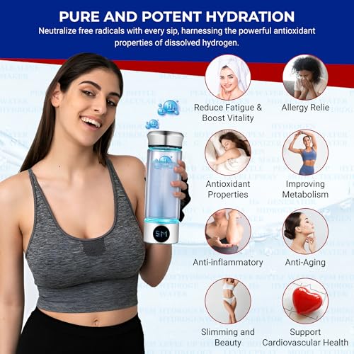 2026 New Hydrogen Generator Water Bottle SPE PEM Technology Water Ionizer