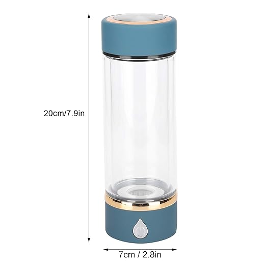 Hydrogen Water Generator Ionizer, Portable Hydrogen Water Ionizer Machine, Rechargeable Hydrogen Rich Water Glass Health Cup for Home Travel