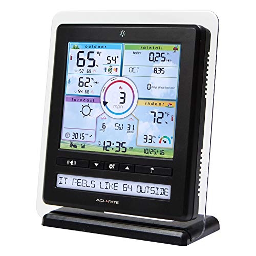 Iris (5-in-1) Wireless Indoor/Outdoor Weather Station with Color Display for Hyperlocal Weather Conditions (01536MCBA1)