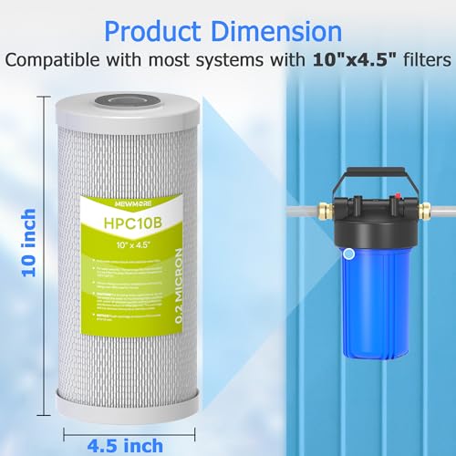 0.2 Micron 10" x 4.5" RV Water Filter Cartridge