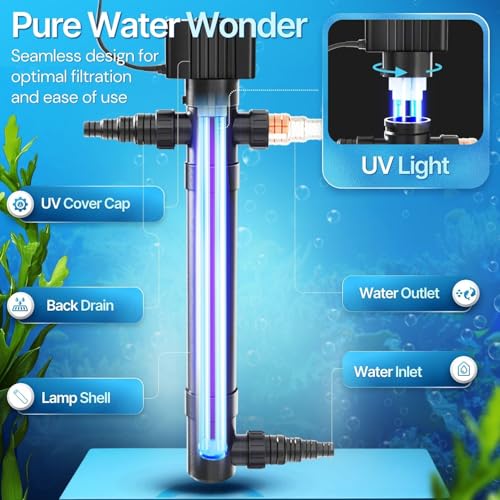 55W UV Pond Light Clarifier for Outdoor Koi Ponds