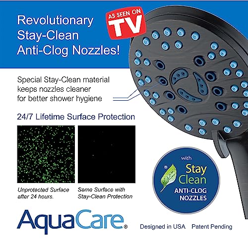 AquaCare 50 mode High Pressure 7 inch Shower Head Combo w