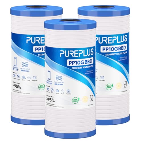 AP810 Whole House Grooved Sediment Water Filter (3 Count)