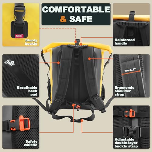 Waterproof Backpack Dry Bag 25L
