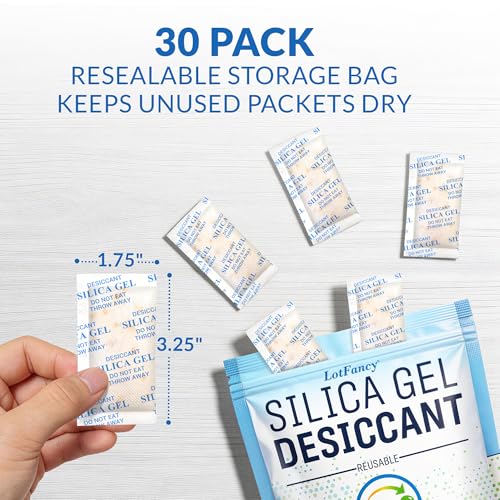 Silica Gel Packets 10g 30 Pack (30 Count)