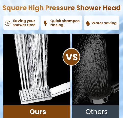 Rain Shower Head with Handheld Spray