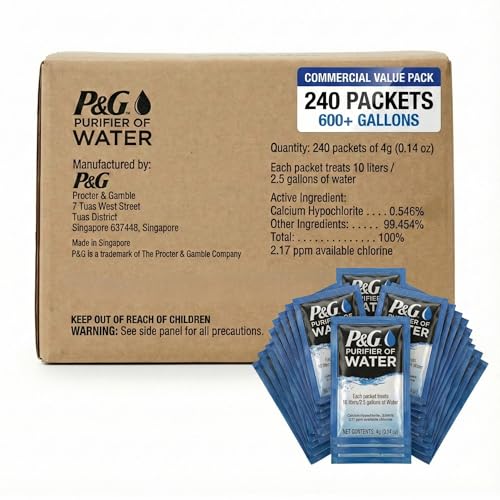 Portable Water Purifier Packets (240 Count)