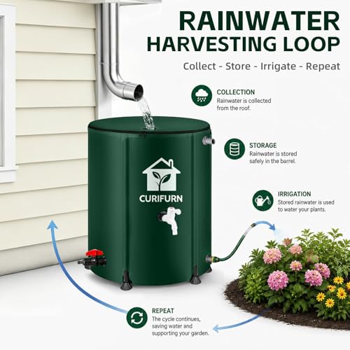 53 Gallon Collapsible Rain Water Barrel