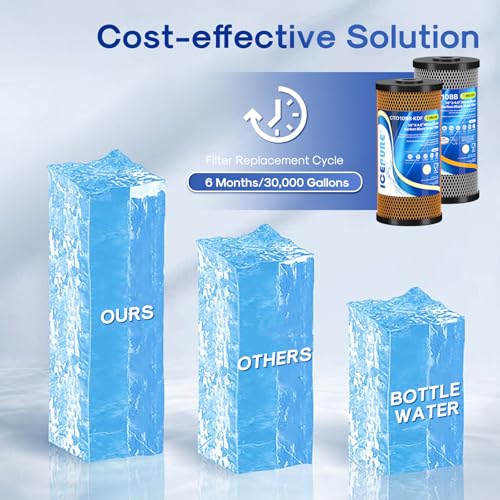 2 Stage 10" x 4.5" Whole House Carbon Water Filter Set (2 Count)