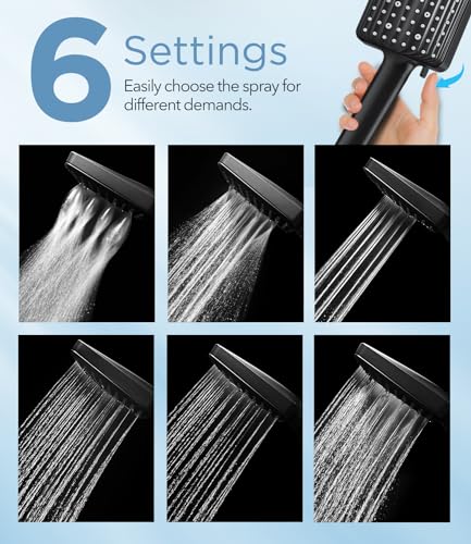 Filtered Shower Head Black