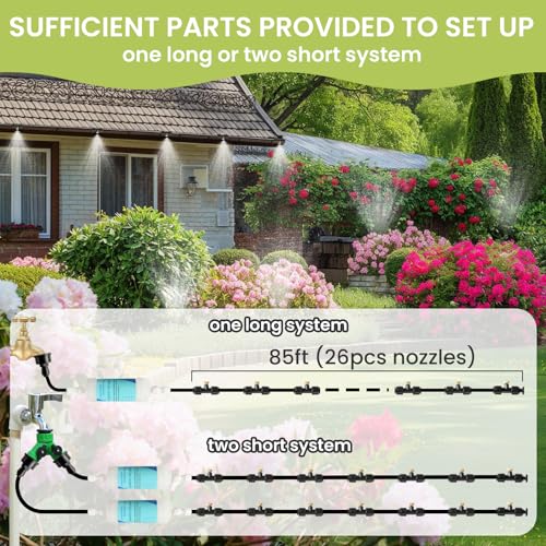 85FT Mister for Outside Patio Misting Cooling System