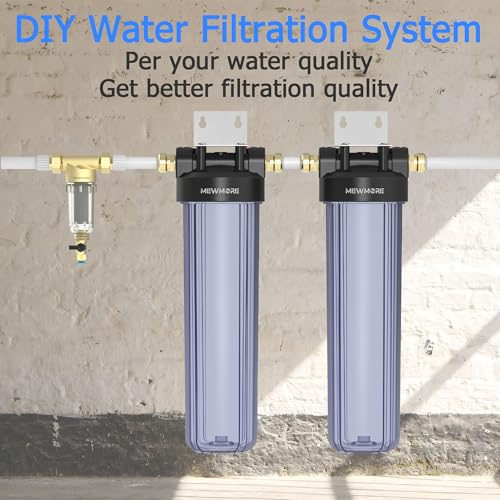 WHT20 Whole House Water Filter Housing Fit 20"x4.5" Sediment etc Filters