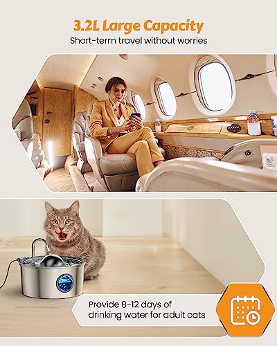 Cat Water Fountain Stainless Steel