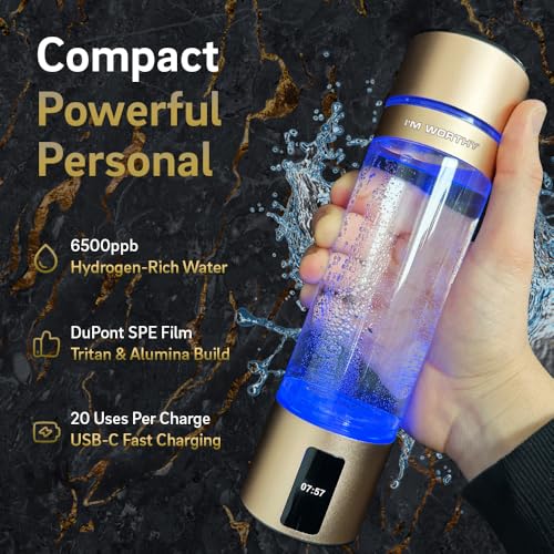 Portable Hydrogen Water Bottle Generator