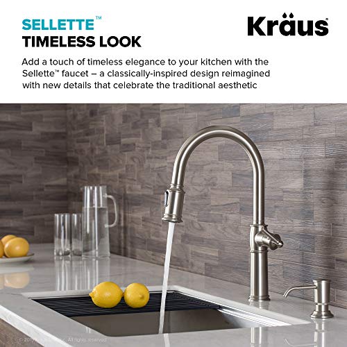 Sellette Traditional Spot Free Stainless Steel Single Handle Pull