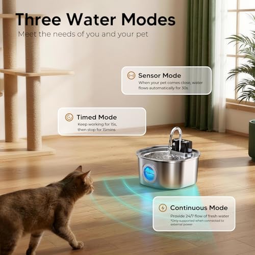 Stainless Steel Cat Water Fountain