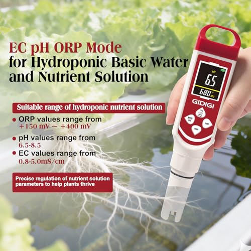 7-in-1 Pool pH Salt Tester H2/ORP/pH/TDS/EC/Saltwater Quality Meter