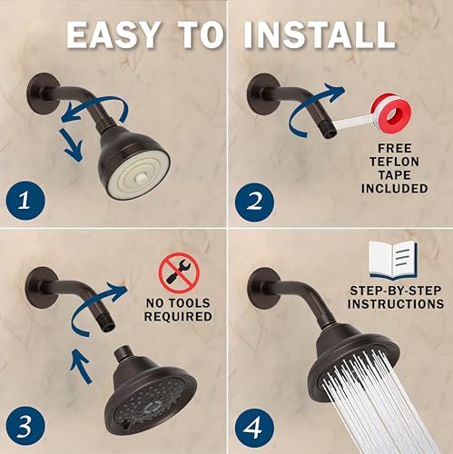 Massage Shower Head With Mist