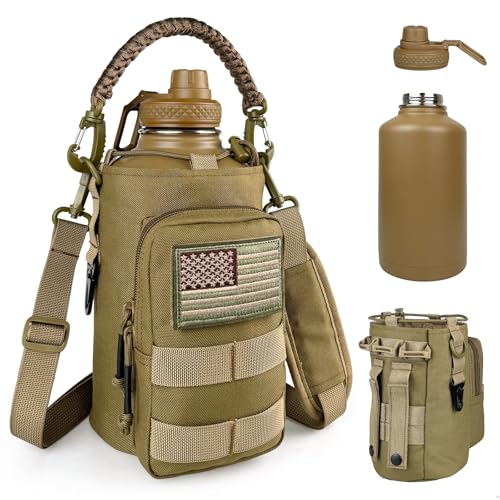 Half Gallon Water Bottle Insulated with Sleeve