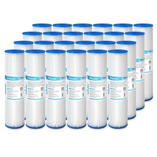50 Micron 10"x2.5" Pleated Sediment Water Filter (24 Count)