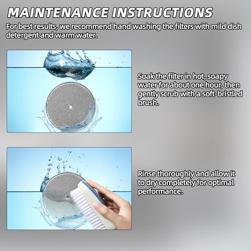 3-Pack) Calvana 9-1/2" Round x 3/32" Aluminum Grease Filters with Center Hole, Range Hood Filter, Kitchen Exhaust Fan Filters Replacement (3 Count)