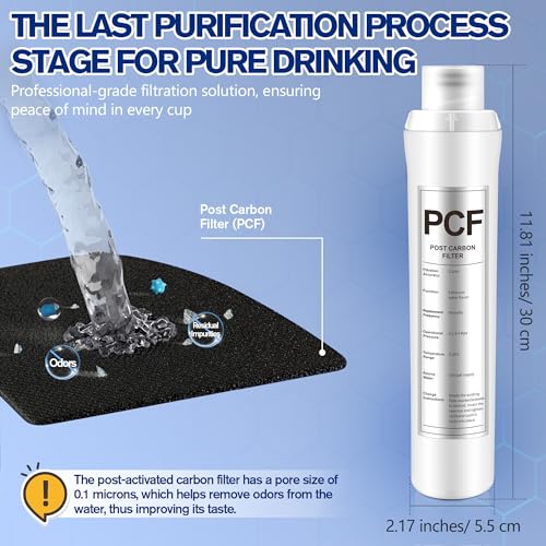 1 Pack PCF Water Filter Replacement Compatible with Bluevua RO100ROPOT