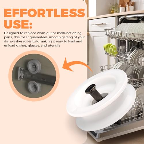 Dishwasher Tub Dishrack Roller 5304507405 for Frigidaire Dishwasher