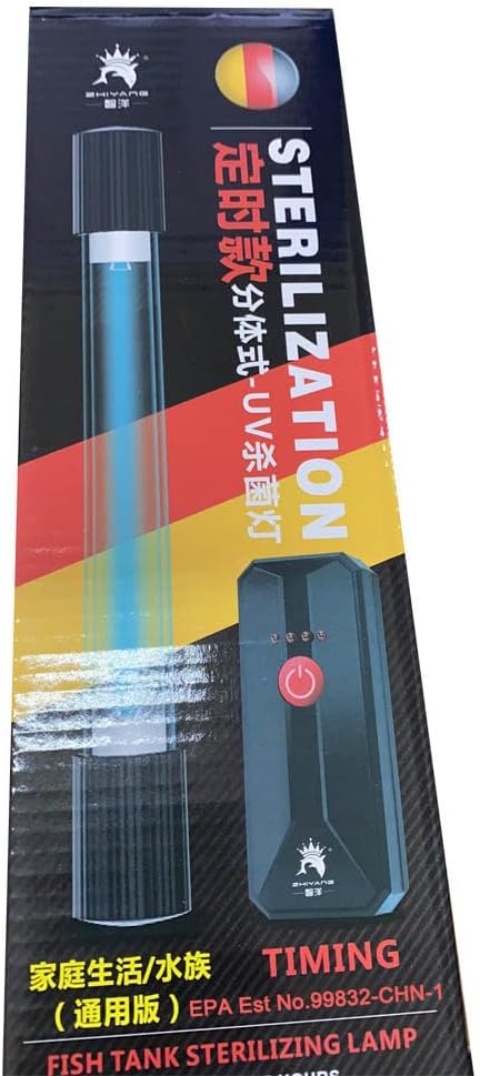 TAISHAN Aquarium Clean Light，13W & 11W & 9 W & 7 W & 5 W & 3 W Algae Removal Light with Timer,Aquarium Water Clean, Green Clear,Waterproof for Fish Tank,Pond,Swimming Pool