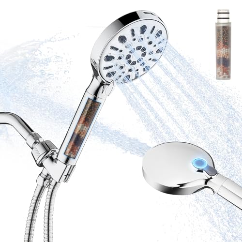 Filtered Shower Head with 8 Spray Modes