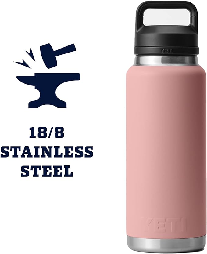 YETI Rambler 36 oz Bottle, Vacuum Insulated, Leakproof, Stainless Steel with Chug Cap