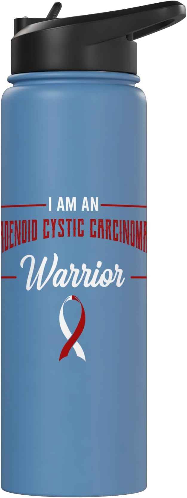 I Am A Warrior Adenoid Cystic Carcinoma ACC Adenoidcystic Stainless Steel Insulated Water Bottle