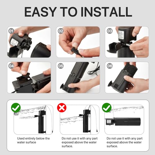 Internal Aquarium Filter for 10