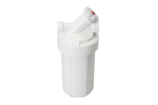 Pentair OMNIFilter Whole Home Valve-in-Head 10" Heavy-Duty Big Blue Water Filtration System with Pressure Relief, White/White