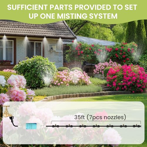 35FT Mister for Outside Patio Misting Cooling System