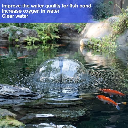 Pond Filter Fountain Kits 660GPH for Ponds Up to 2000 Gallons