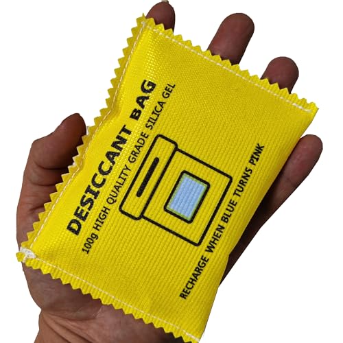 100g Rechargeable Desiccant Silica Gel Beads Pack Lab Desiccants Bag Rechargeable Moisture Absorbing for Storage Bins and Totes